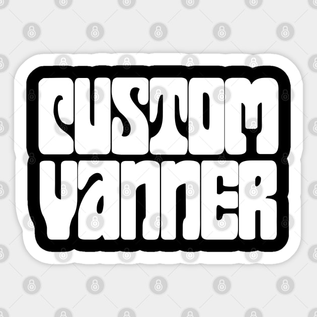 Custom Vanner (White) Sticker by NextGenVanner